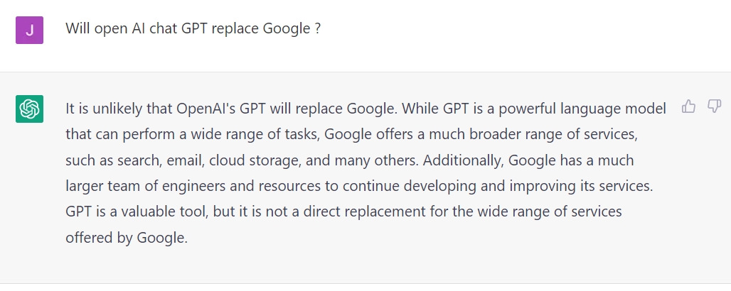 Chat-GPT-Replace-Google ?